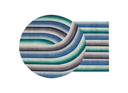 Mirage Round Rug Rug Gan Blue 