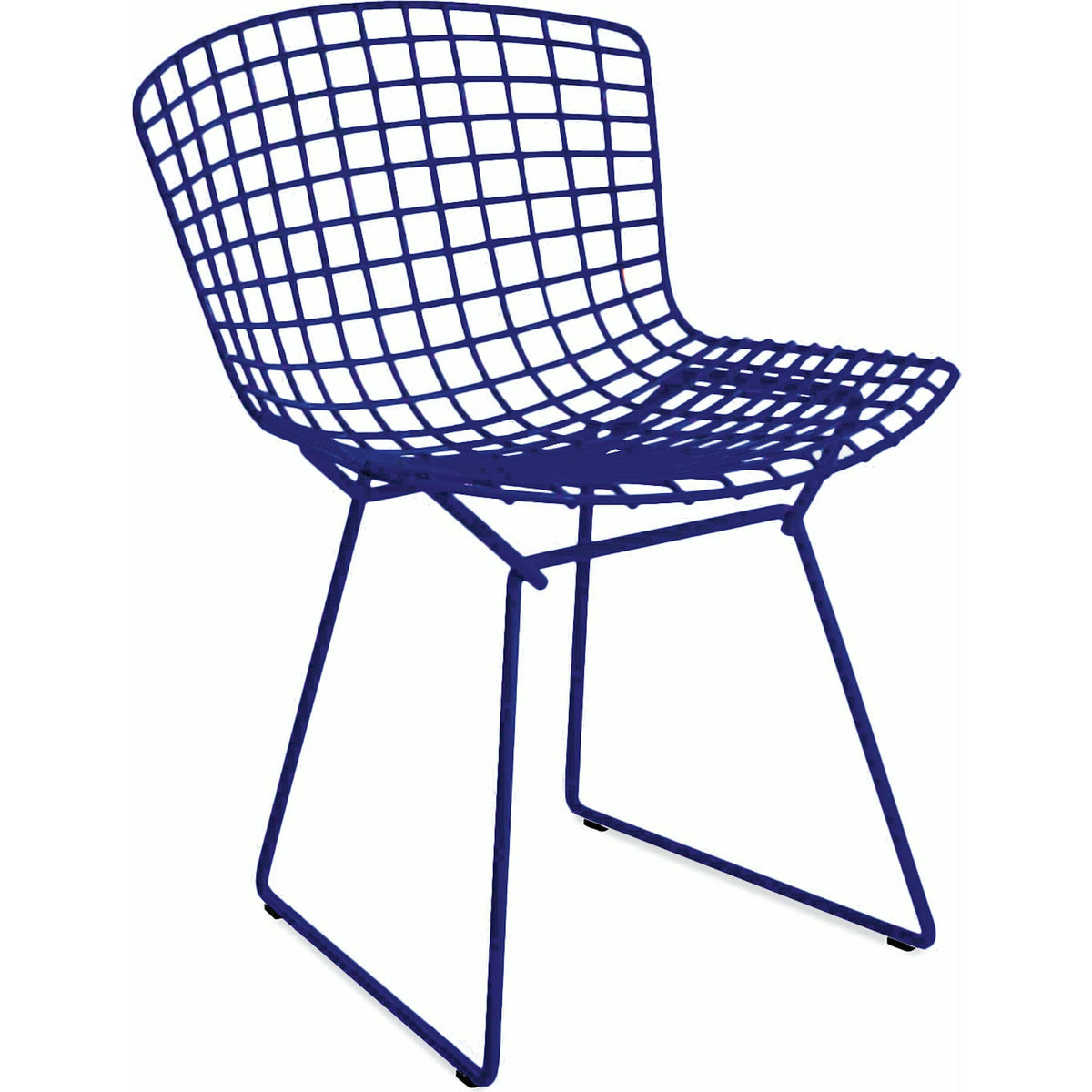 Bertoia Side Chair - Unupholstered Side/Dining Knoll Blue 