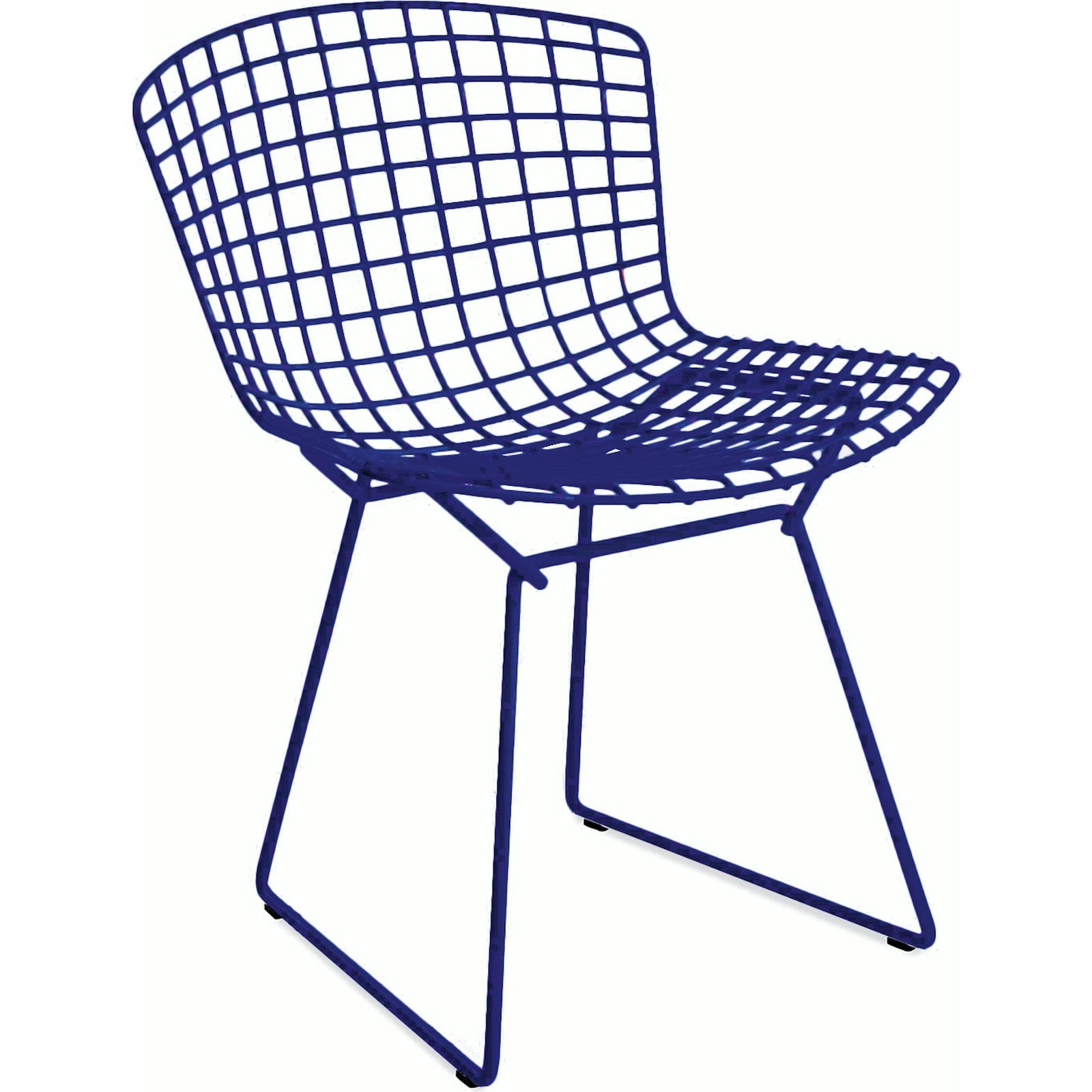 Bertoia Side Chair - Unupholstered Side/Dining Knoll Blue 