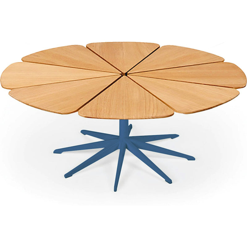 Richard Schultz Petal Coffee Table Coffee Tables Knoll Teak Petal Blue 