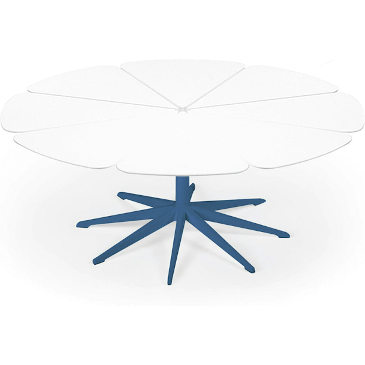 Richard Schultz Petal Coffee Table Coffee Tables Knoll White Petals Blue 