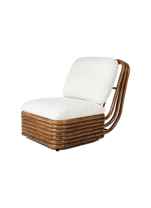 Bohemian 72 Outdoor Lounge Chair lounge chair Gubi Rattan Dedar (101, Dedar (101, Standard) 