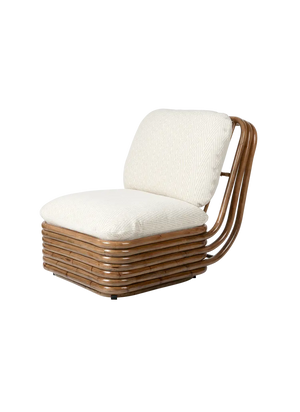 Bohemian 72 Outdoor Lounge Chair lounge chair Gubi Rattan Chevron Outdoor FR, Dedar (002, Standard) 