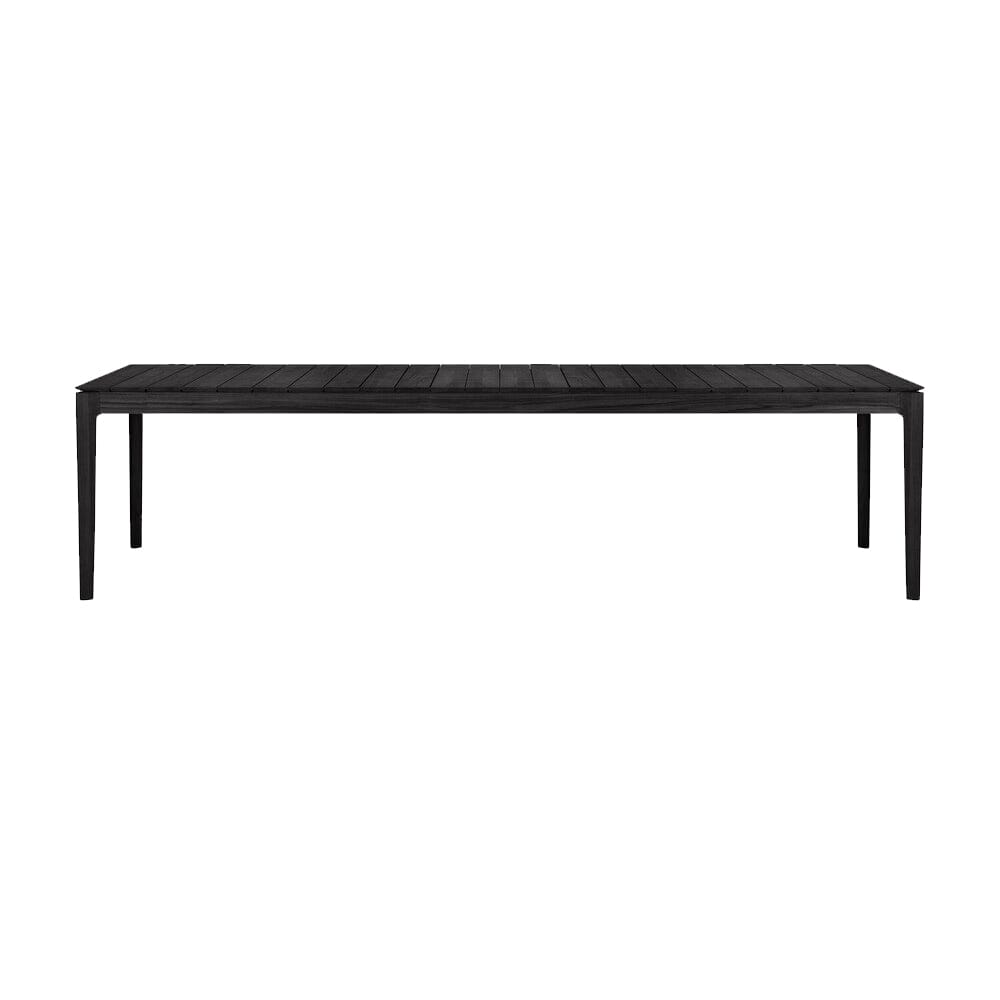 Bok outdoor Dining Table Dining Tables Ethnicraft Teak Black 118.1" W 