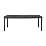 Bok outdoor Dining Table Dining Tables Ethnicraft Teak Black 78.7" W 