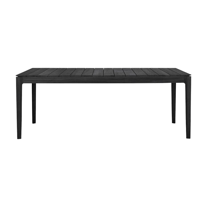 Bok outdoor Dining Table Dining Tables Ethnicraft Teak Black 78.7" W 