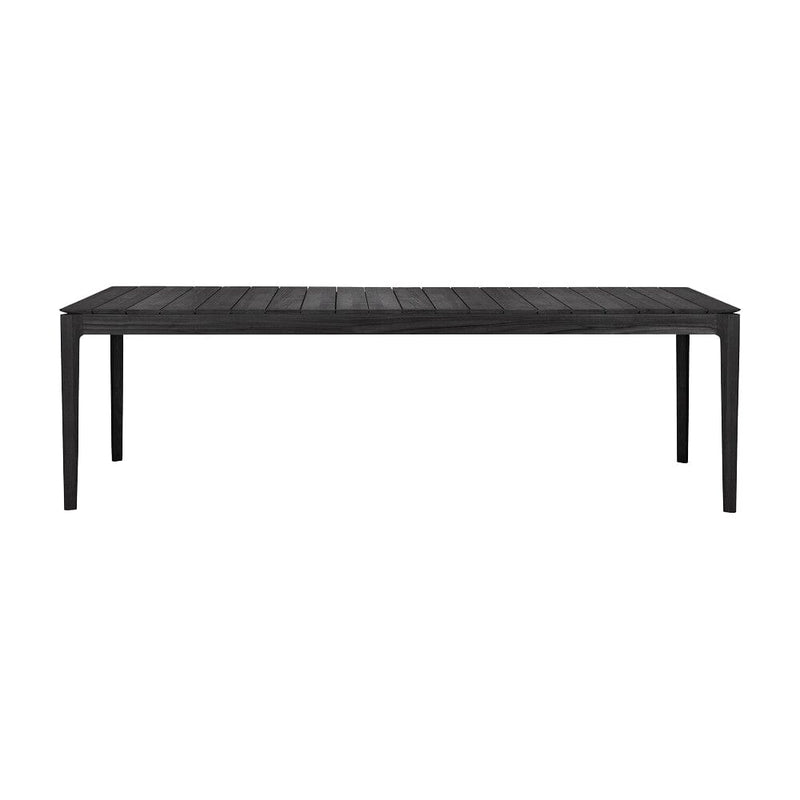 Bok outdoor Dining Table Dining Tables Ethnicraft Teak Black 98.4" W 