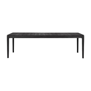 Bok outdoor Dining Table Dining Tables Ethnicraft Teak Black 98.4" W 