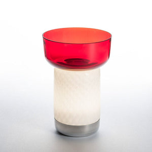 Bonta Portable LED Table Lamp Table Lamps Artemide Bowl Red 
