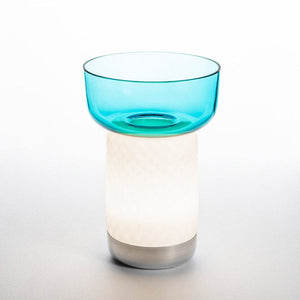 Bonta Portable LED Table Lamp Table Lamps Artemide Bowl Turquoise 