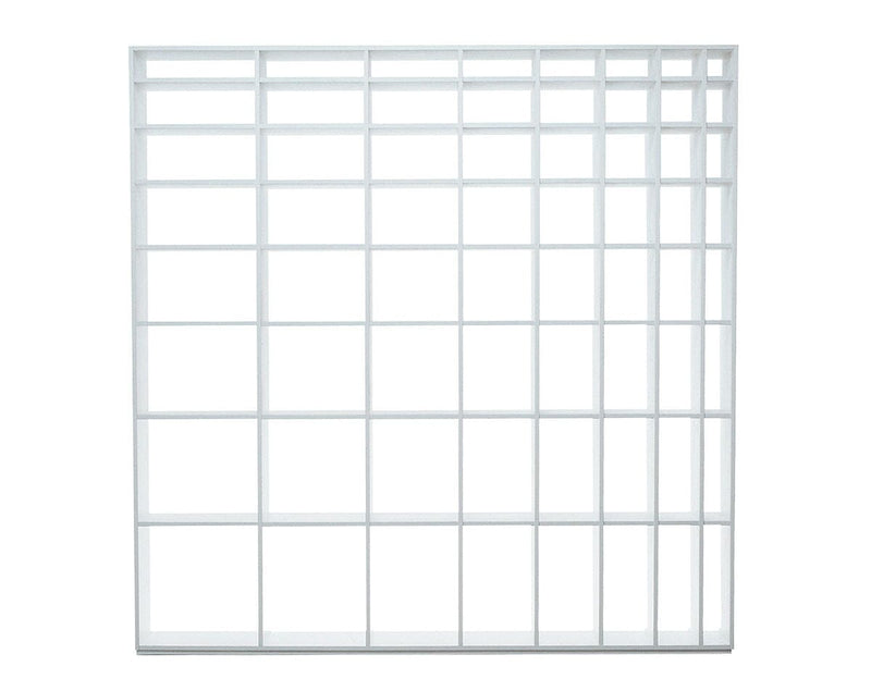 Bookshelf Book Shelf Cappellini Double-face bookcase - matte lacquered white (PC_7 OP 01) 