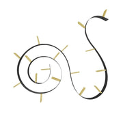 Bookworm storage Kartell Long Metallic Black-Gold 