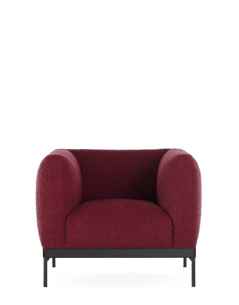 Asia Armchair Armchair Kartell Bouclé - Burgundy 