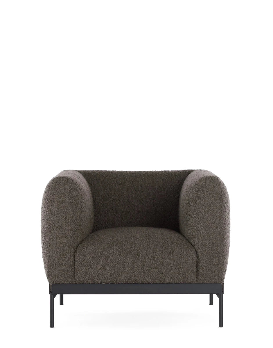 Asia Armchair Armchair Kartell Bouclé - Grey 