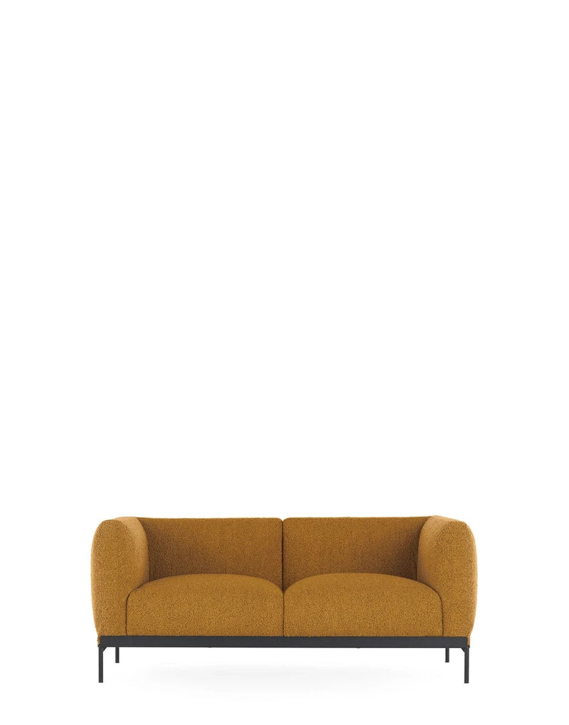 Asia Sofa 2 Seater Sofa Kartell Bouclé - Mustard 