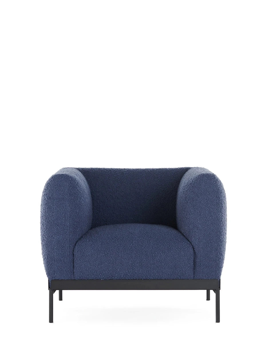 Asia Armchair Armchair Kartell Bouclé - Powder Blue 