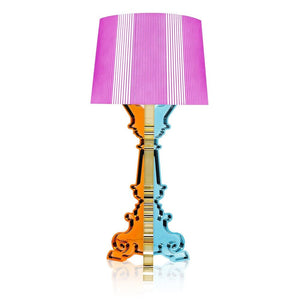 Bourgie Table Lamp Table Lamps Kartell Metallic Multicolored Fuchsia 