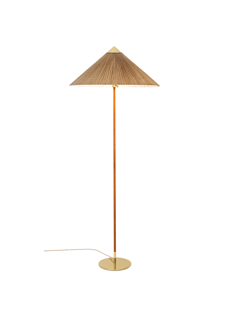 9602 Floor Lamp Floor Lamps Gubi Bamboo Brass 