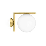 IC Lights Outdoor Wall Sconce Lighting Flos Small Brass 