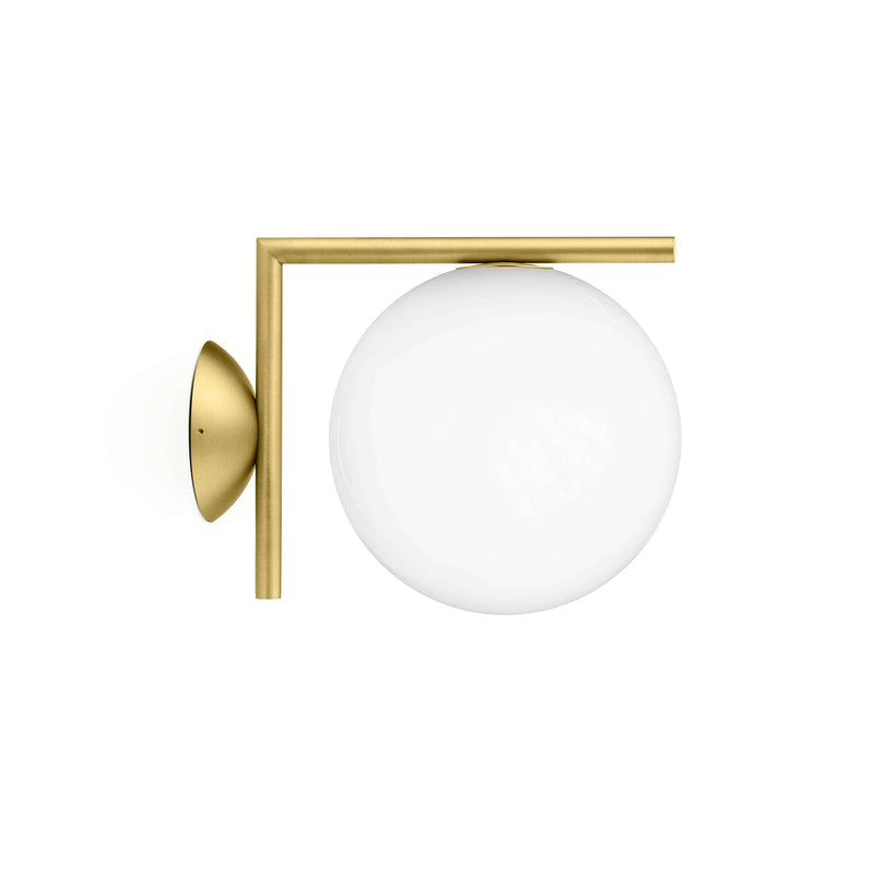 IC Lights Outdoor Wall Sconce Lighting Flos Small Brass 