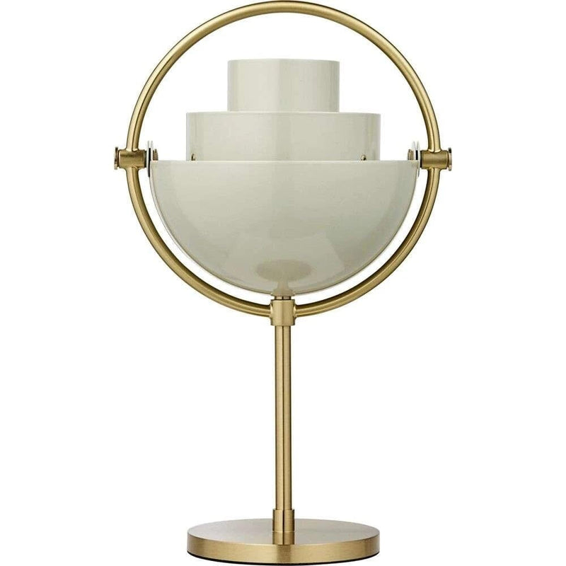Multi-Lite Portable Table Lamp Table Lamps Gubi Brass Base / Pastel Gray 
