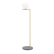 IC Lights Outdoor Floor Lamp Outdoor Lighting Flos F1 - 53" H Brushed Brass / Grey Lava Stone 