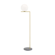 IC Lights Outdoor Floor Lamp Outdoor Lighting Flos F2 - 73" H Brushed Brass / Grey Lava Stone 