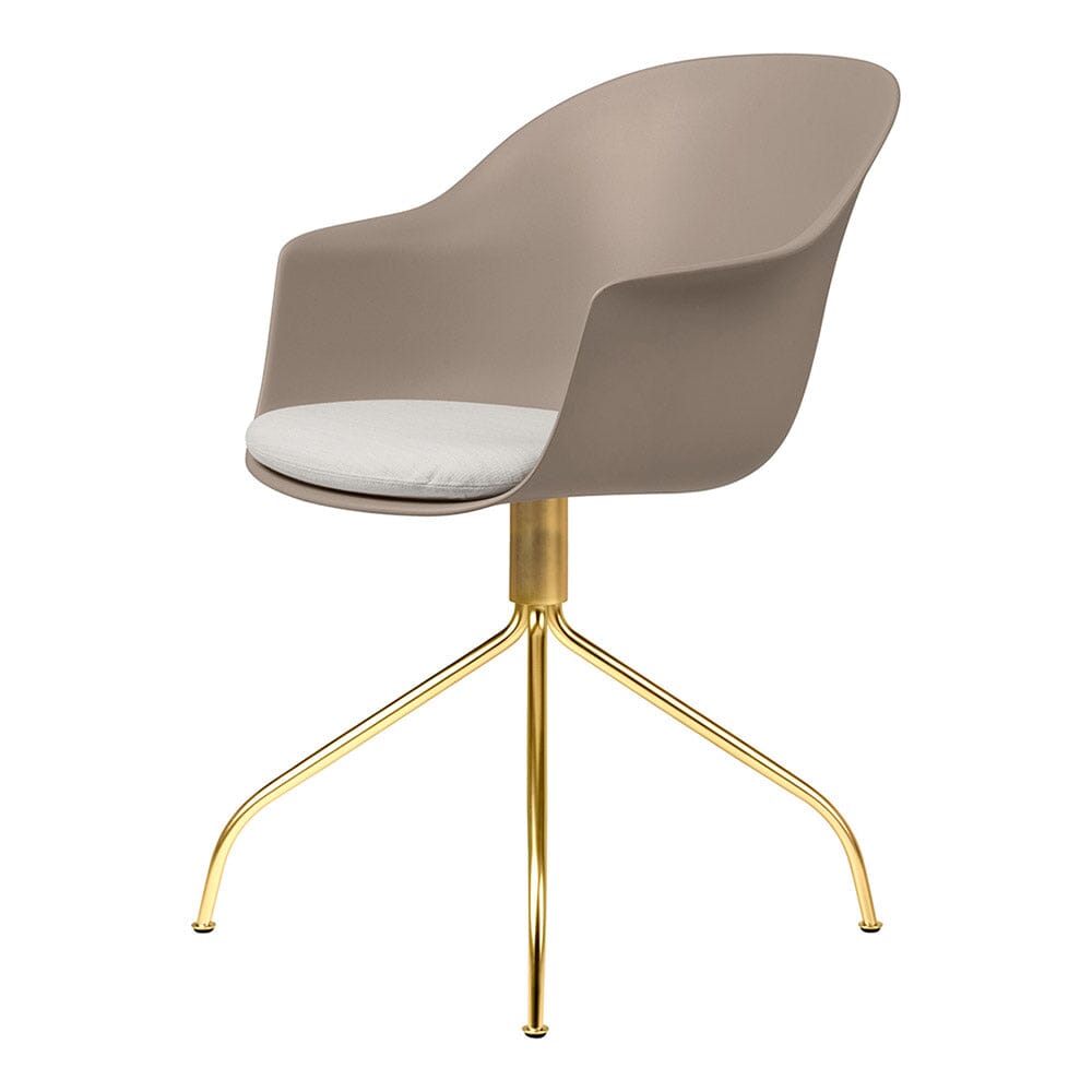Bat Swivel Base Meeting Chair - Seat Cushion Chairs Gubi 