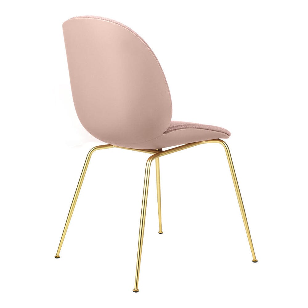 Beetle Dining Chair with Conic Base - Front Upholstered Chairs Gubi 