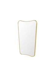 F.A. 33 Rectangular Wall Mirror mirror Gubi Small 54 x 80 cm Polished Brass 