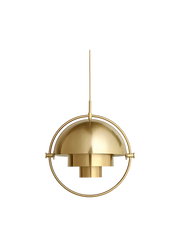 Multi-Lite Pendant Light- Small hanging lamps Gubi Brass Base/Shiny Brass 