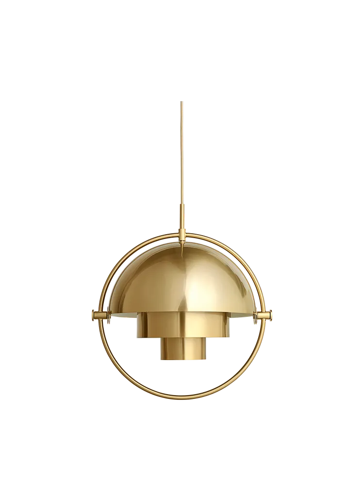 Multi-Lite Pendant Light- Small hanging lamps Gubi Brass Base/Shiny Brass 