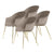 Bat Conic Base Dining Chair - Unupholstered