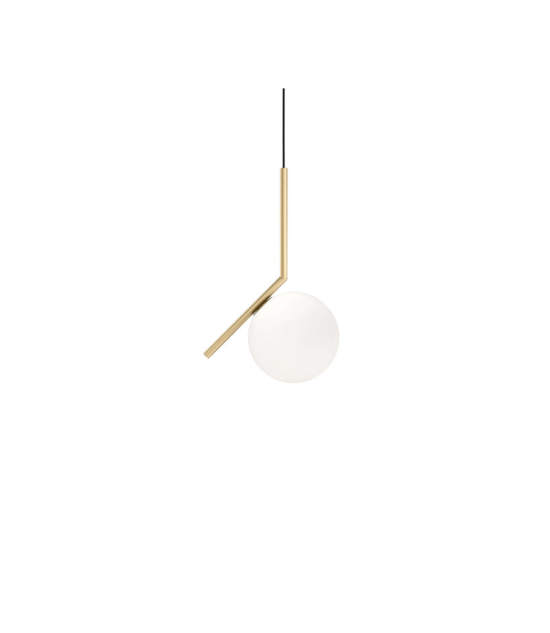 IC S Suspension Lamp suspension lamps Flos Small Brass 