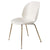 Beetle Dining Chair with Conic Base - Unupholstered Chairs Gubi Antique Brass Base Alabaster White 