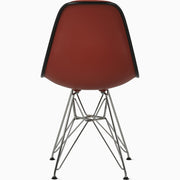 Eames Molded Plastic Upholstered Side Chair with Wire Base Side/Dining herman miller 