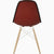 Eames Molded Plastic Upholstered Side Chair with Wood Dowel Base Side/Dining herman miller 