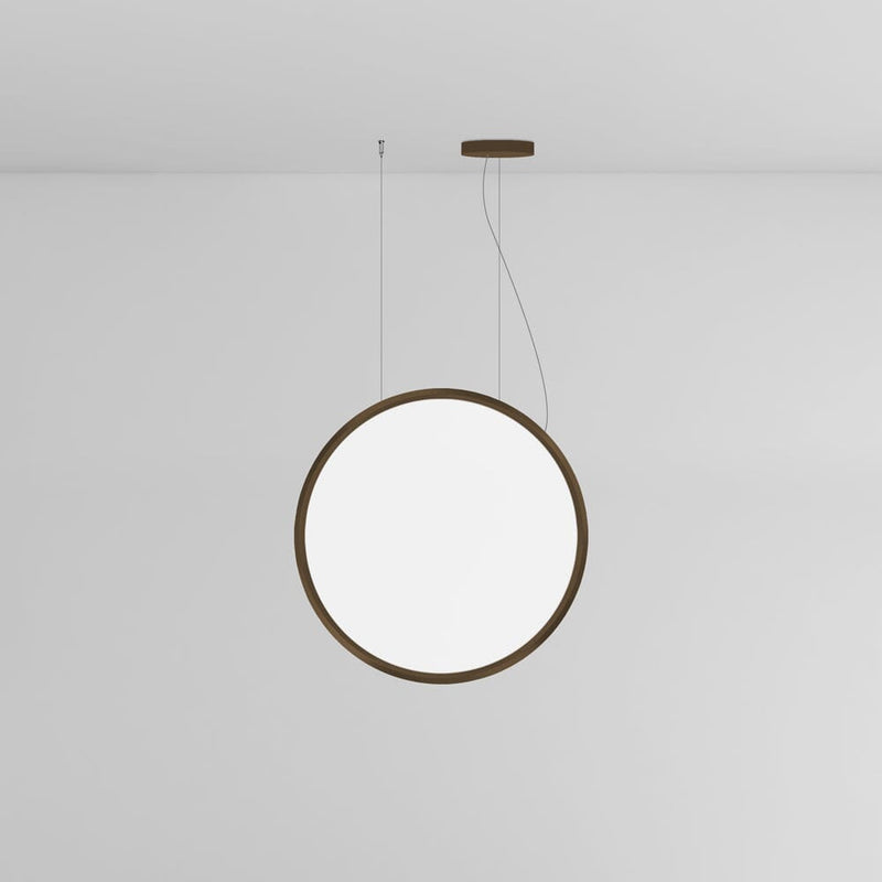 Discovery Vertical Suspension Extended Length Pendant Lights Artemide 100 Bronze Dimmable 2-Wire/0-10V