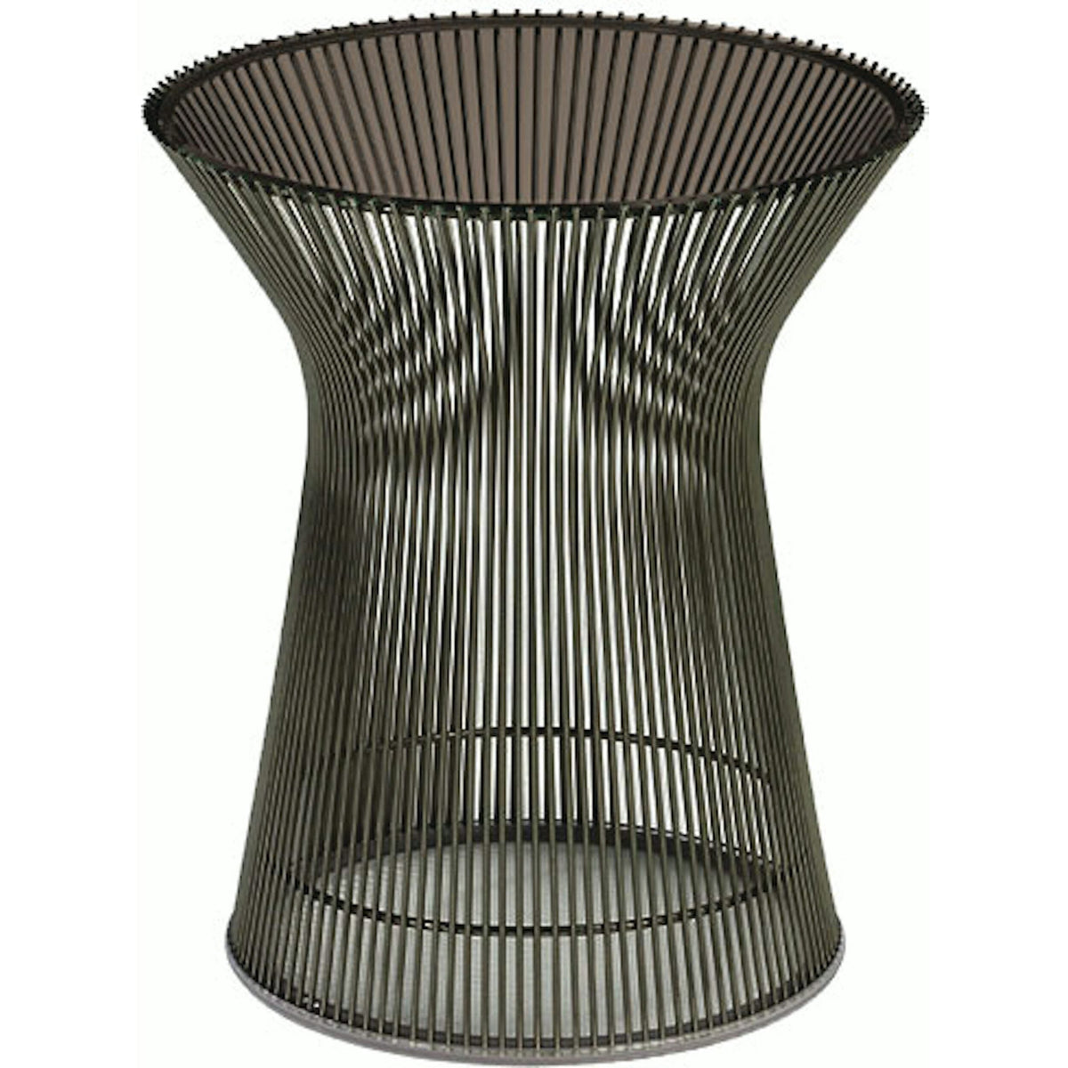 Platner Side Table side/end table Knoll Metallic Bronze Bronze Glass 