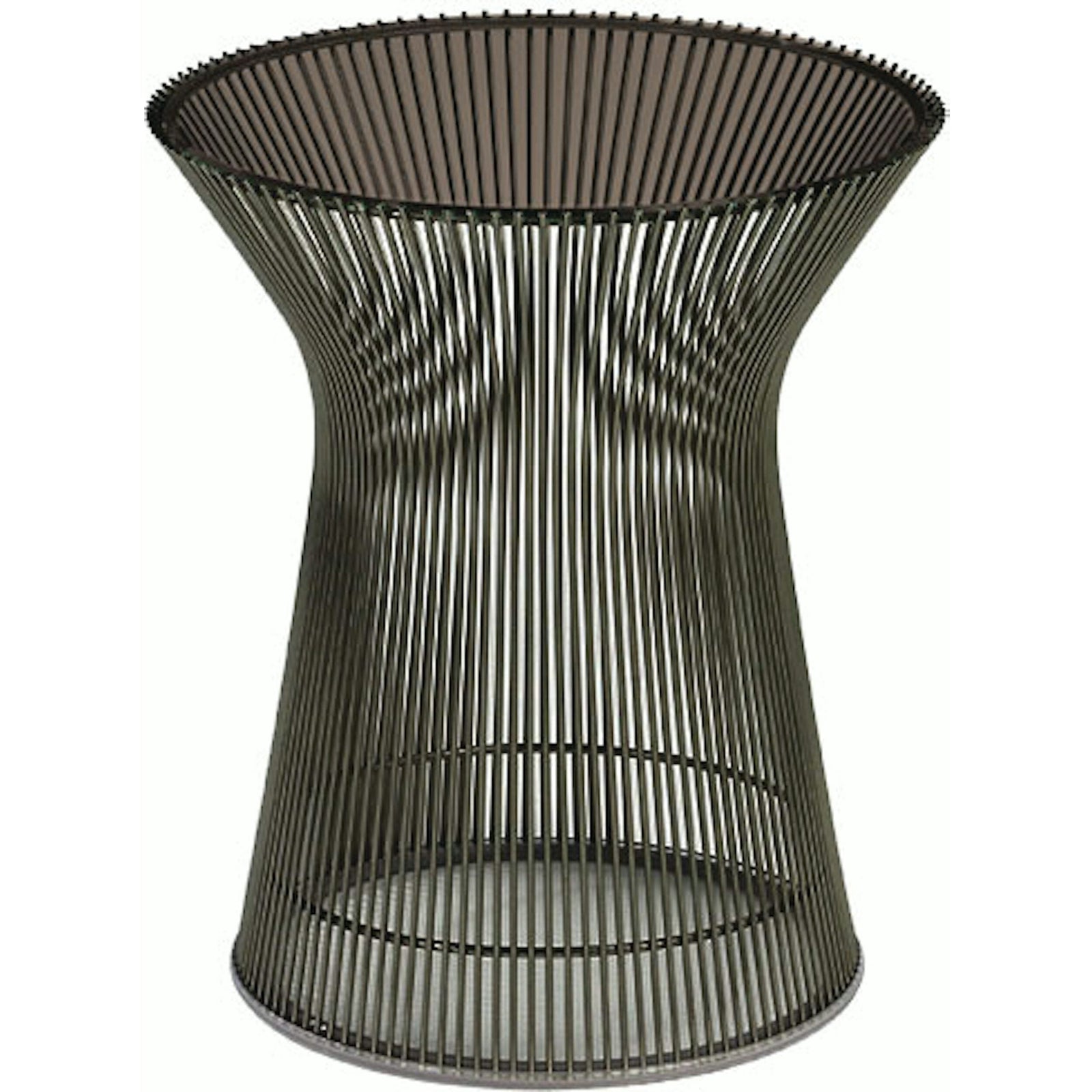 Platner Side Table side/end table Knoll Metallic Bronze Bronze Glass 