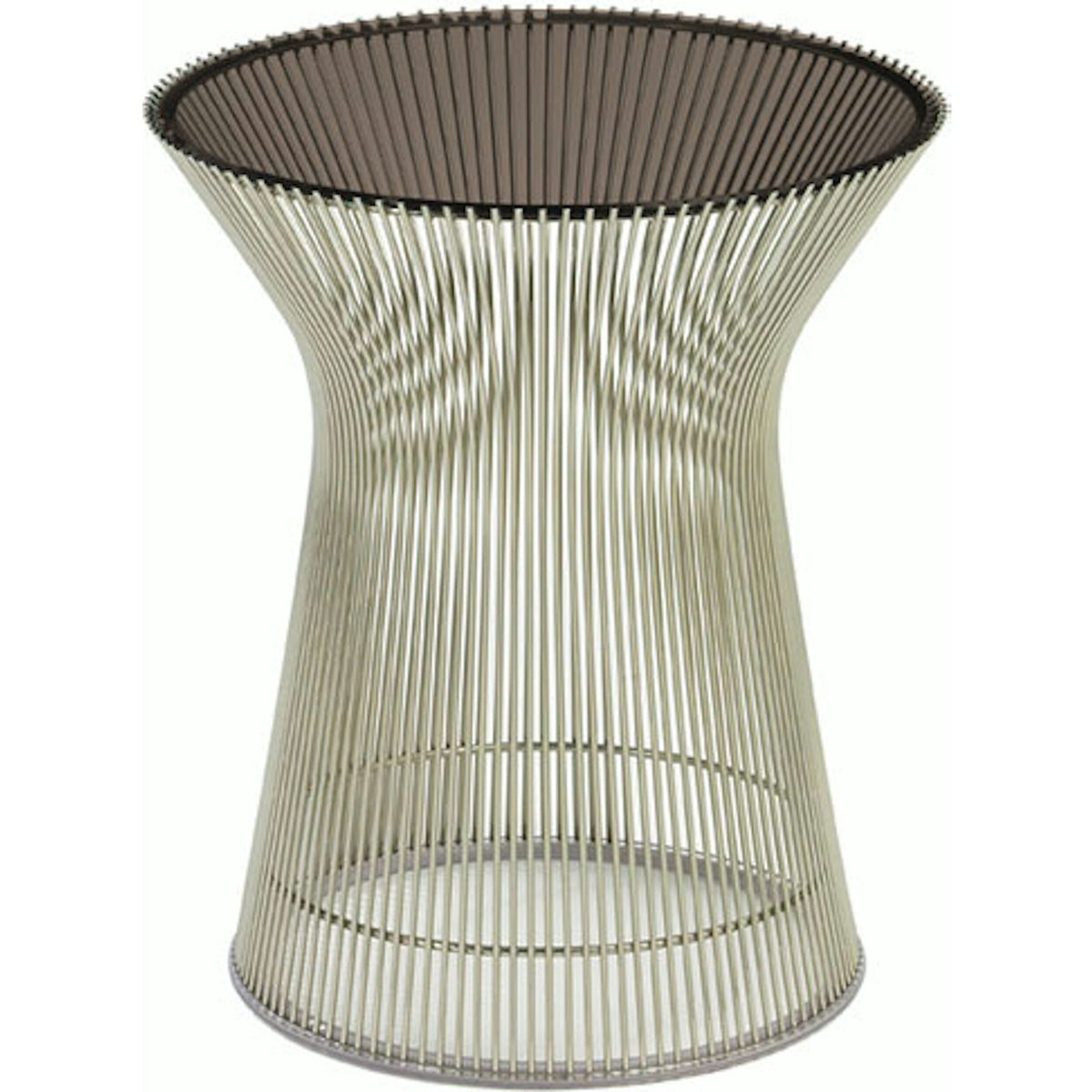 Platner Side Table side/end table Knoll Polished Nickel Bronze Glass 