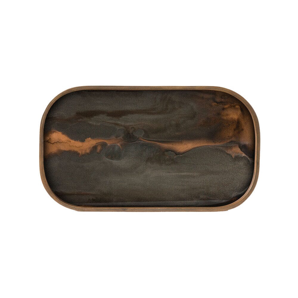 Bronze Organic Rectangular Valet Tray Tray Ethnicraft 