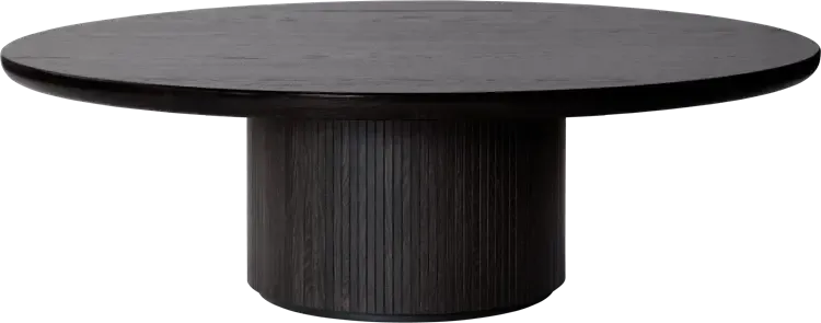 Moon Coffee Table - Wood Top Tables Gubi Brown/Black Stained Veneer Oak Lacquered Brown/Black Stained Veneer Oak Lacquered Large (150 x H45 cm)