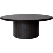 Moon Coffee Table - Wood Top Tables Gubi Brown/Black Stained Veneer Oak Lacquered Brown/Black Stained Veneer Oak Lacquered Medium (120 x H45 cm)