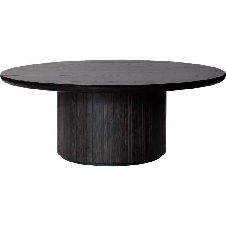 Moon Coffee Table - Wood Top Tables Gubi Brown/Black Stained Veneer Oak Lacquered Brown/Black Stained Veneer Oak Lacquered Medium (120 x H45 cm)