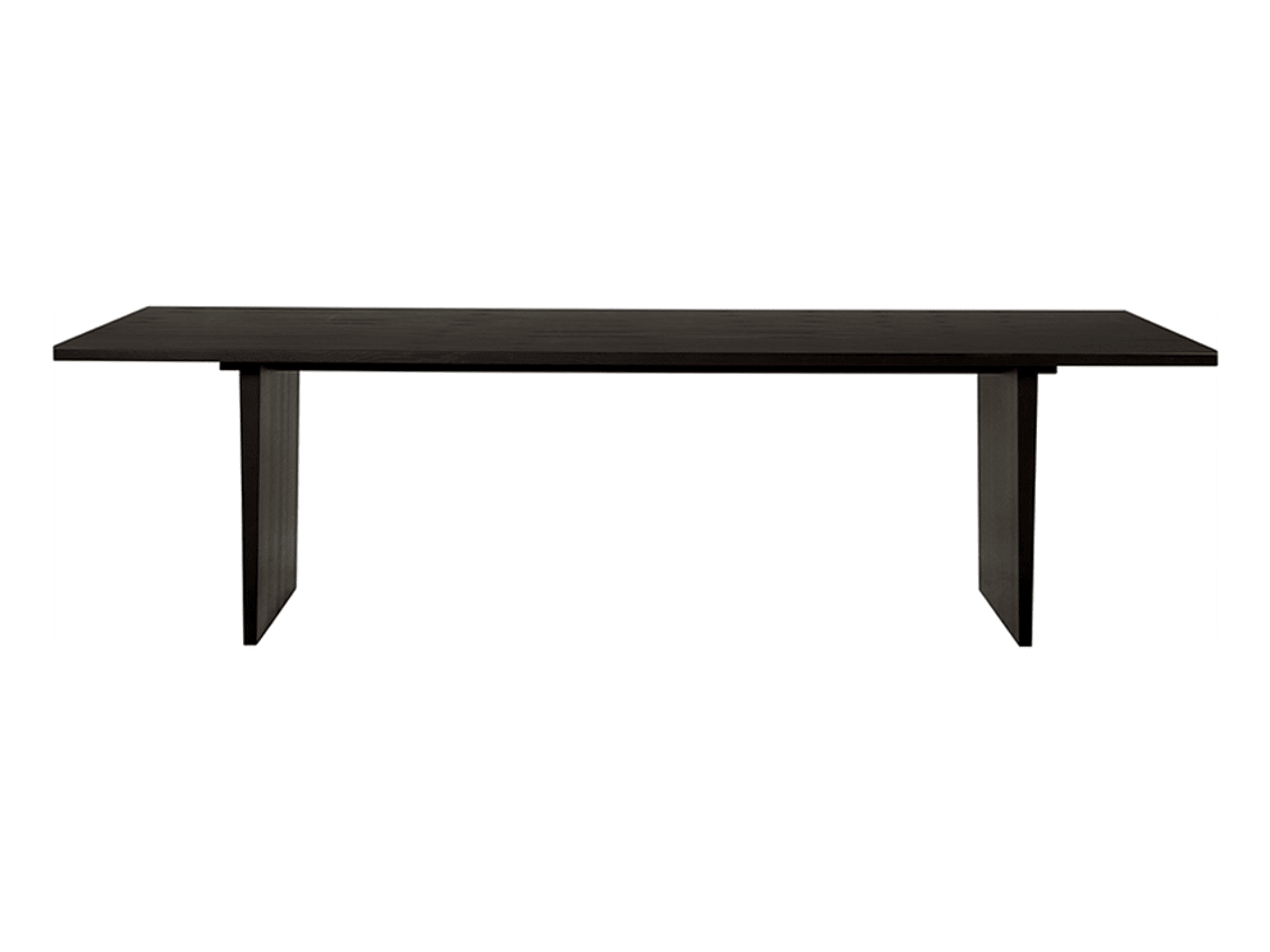 Private Dining Table Dining Tables Gubi Large Brown/Black Stained Oak 