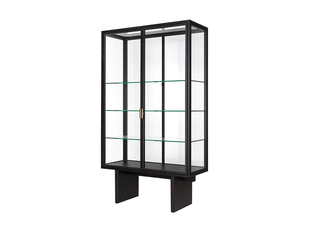 Private Vitrine Book Shelf Gubi Brown/Black Stained Oak Veneer 
