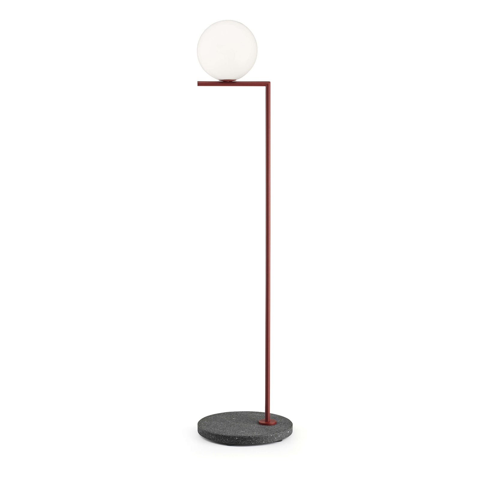 IC Lights Outdoor Floor Lamp Outdoor Lighting Flos F1 - 53" H Red Burgundy / Black Lava 