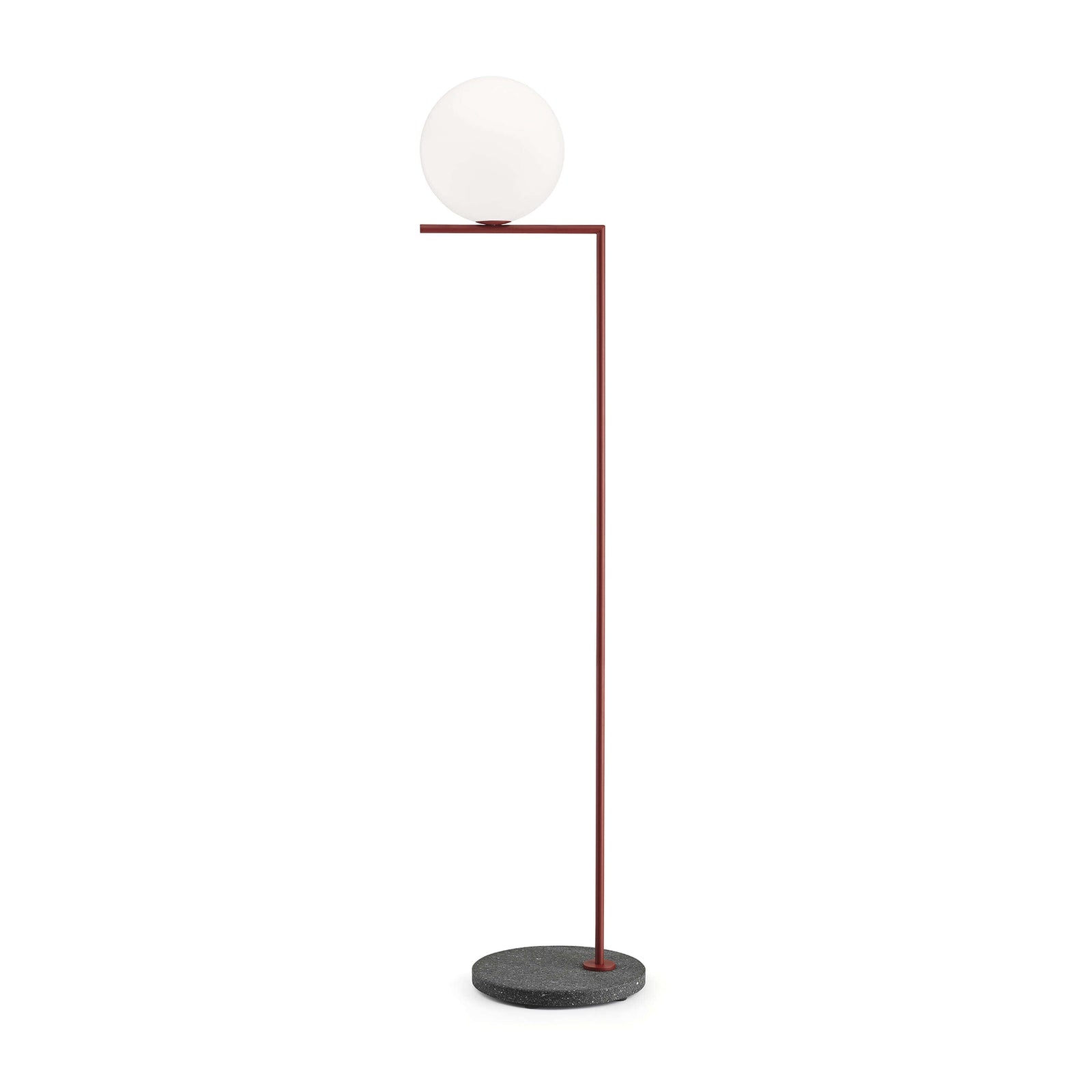 IC Lights Outdoor Floor Lamp Outdoor Lighting Flos F2 - 73" H Red Burgundy / Black Lava 