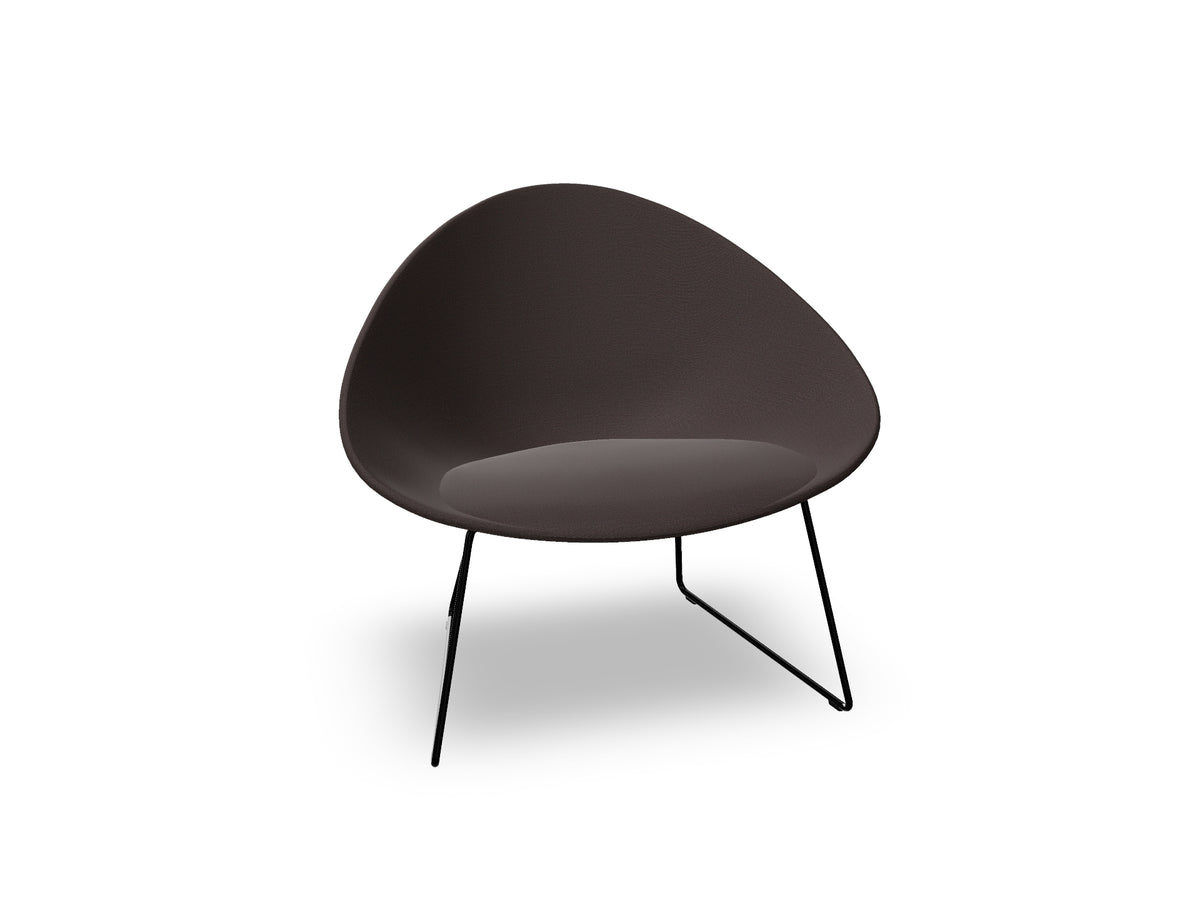 Adell Sled Base Lounge Chair With Fully Upholstered